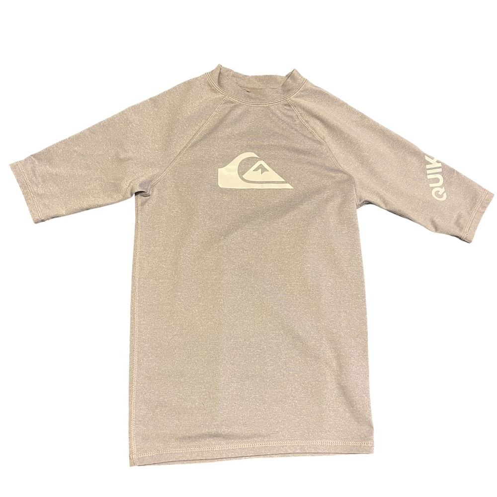 Quiksilver Kids Gray Short Sleeve UPF 50+ Sun Protection Rash Guard 12M